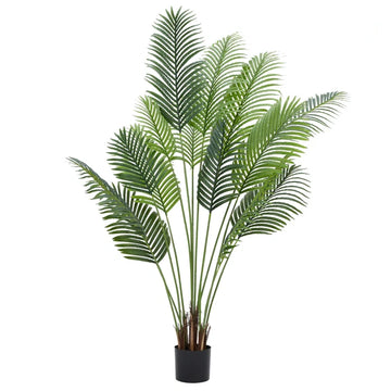 GARVEE Künstliche Palme, 1,8 m hoch, künstliche tropische Palme mit 14 abnehmbaren Stämmen, Kunstpflanzen im Topf für Innen- und Außendekoration