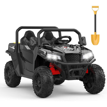 GARVEE 24V Elektroauto, 2 Sitzer Mit 2,4G Fernbedienung, Elektroauto Kinderauto Elektro Mit Musik Und Licht 3 Geschwindigkeit, Elektroauto Kinderauto für Kinder Ab 3 Jahren