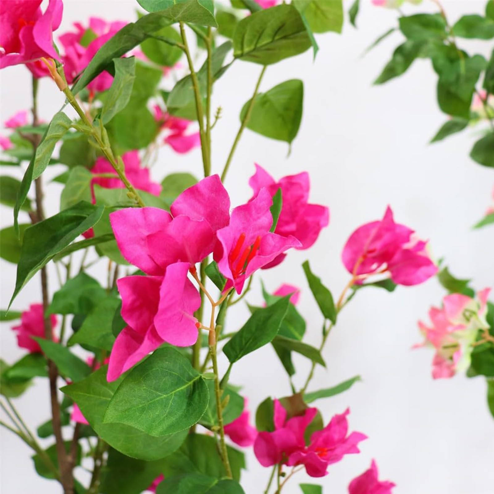 GARVEE Bougainvillea Baum Deko 120CM Künstliche Pflanzen mit Biegsamen Zweigen für Balkon Schlafzimmer Büro Garten