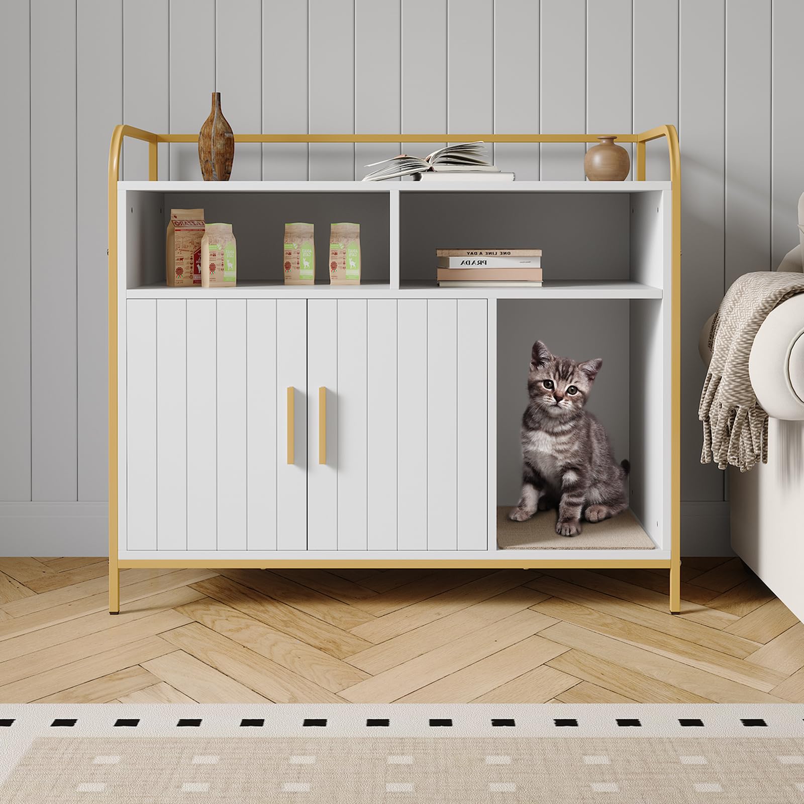 aufbewahrung katzenstreu Garvee Katze Katzenstreu Box Gehäuse Versteckte Katzenstreu