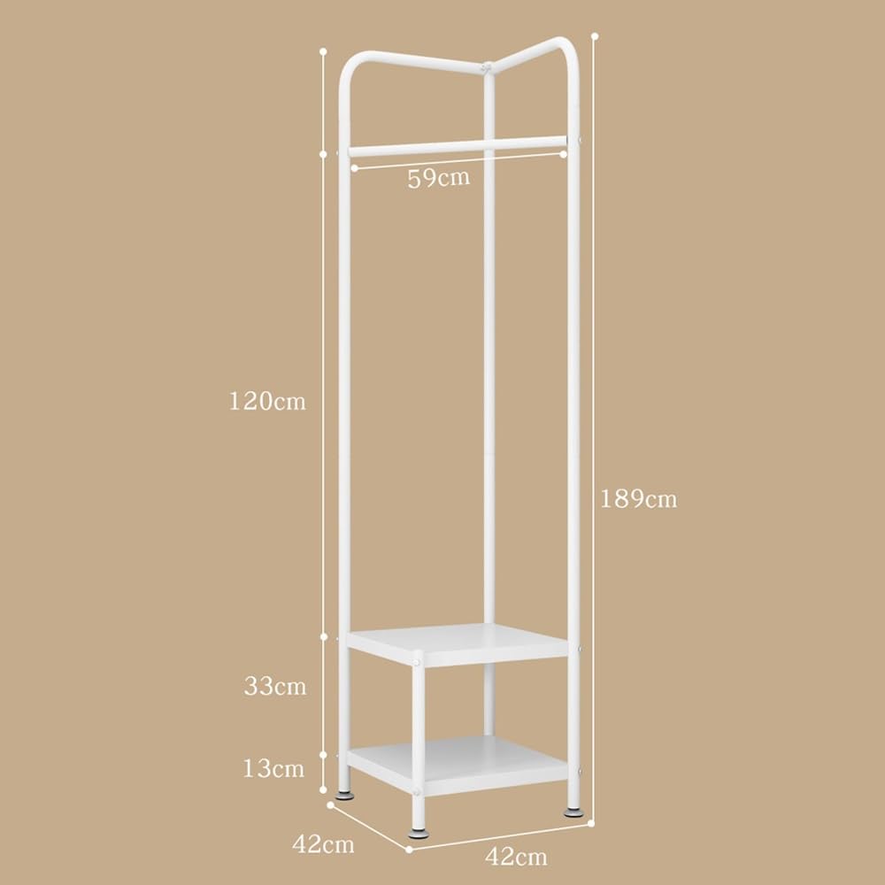 GARVEE Eckgarderobe Moderner Kleiderständer Aus Metall Schwarzer Eckkleiderständer für Flur Eingangsbereich Schlafzimmer Wohnzimmer Platzsparend