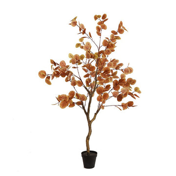 GARVEE 120cm Künstliche Eukalyptus Künstlich Pflanze Artificial Kunstpflanzen Dekopflanzen für Drinnen Draußen Kunstpflanzen Plastikpflanzen im Topf für Zimmerdeko Schlafzimmer Dekoration, 1pcs
