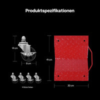 Garvee Reifen Rad Dolly Set (2er-Set) – 3000 lbs (1361 kg) Tragkraft, 40x30 cm Anti-Rutsch-Platte, 360° Nylon-Räder für Auto & Anhänger