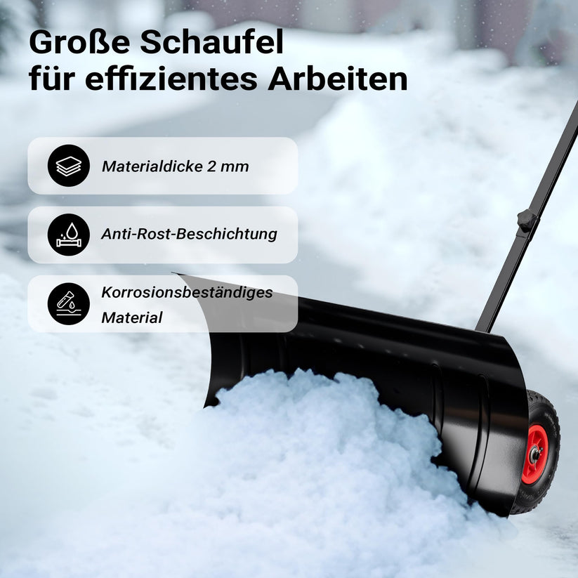 74 cm Schneeschieber in Aktion