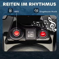 Garvee 6V Kinder Elektro-ATV – LED, Musik, Sicheres Fahren, Schwarz, Ab 3 Jahren