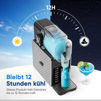 Garvee 2.5L Slushmaschine für Zuhause mit 5 Programmen LED Display und Selbstreinigung für Frozen Drinks Smoothies Slushies