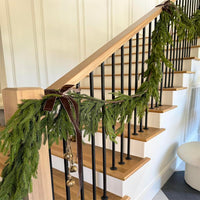 GARVEE Ghirlande di Pino Natalizio 200CM Realistisch Grün PVC Langlebig Dekoration Haus Hochzeit Weihnachten