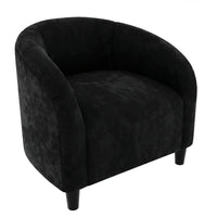 Garvee Velvet Club Chair, U Rückenlehne, Gepolstert, Retro, Für Wohnzimmer & Schlafzimmer