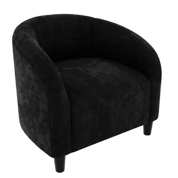 Garvee Velvet Club Chair, U Rückenlehne, Gepolstert, Retro, Für Wohnzimmer & Schlafzimmer