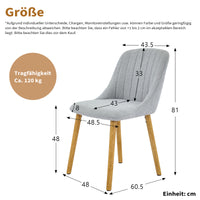 GARVEE Esszimmerstuhl 2er Set Polsterstuhl mit Rückenlehne, Metallbeine, Samt, komfortabel, modern, für Esszimmer und Wohnzimmer