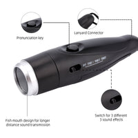 Garvee Elektronische Pfeife Mit Lanyard, 3 Töne, 125 dB, Wiederaufladbar, ABS, Für Sport & Notfälle, Rot