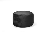 Garvee 4 Fuß Memory Foam Sitzsack Für Erwachsene, Großer Sofa-Stil, Abnehmbarer Mikrofaserbezug, Schwarz, Wohnzimmer Geeignet - schwarz
