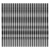 GARVEE 50er Pack Aluminium Geländerbaluster, 32,25x1 Zoll, Wellenform, Rillen, Matt Schwarz, Rostfrei, Einfache Montage, Für Treppen und Terrassen