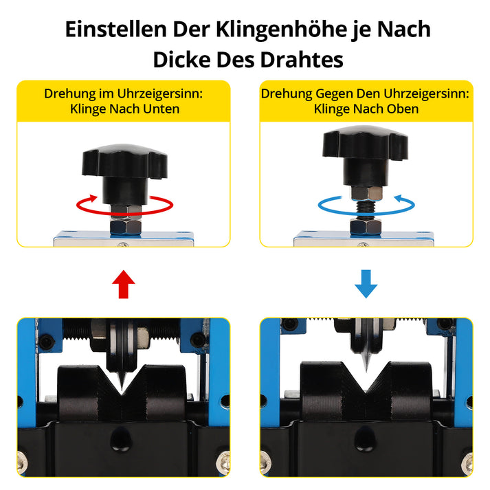 Langlebiger Motor und einstellbare Klingen