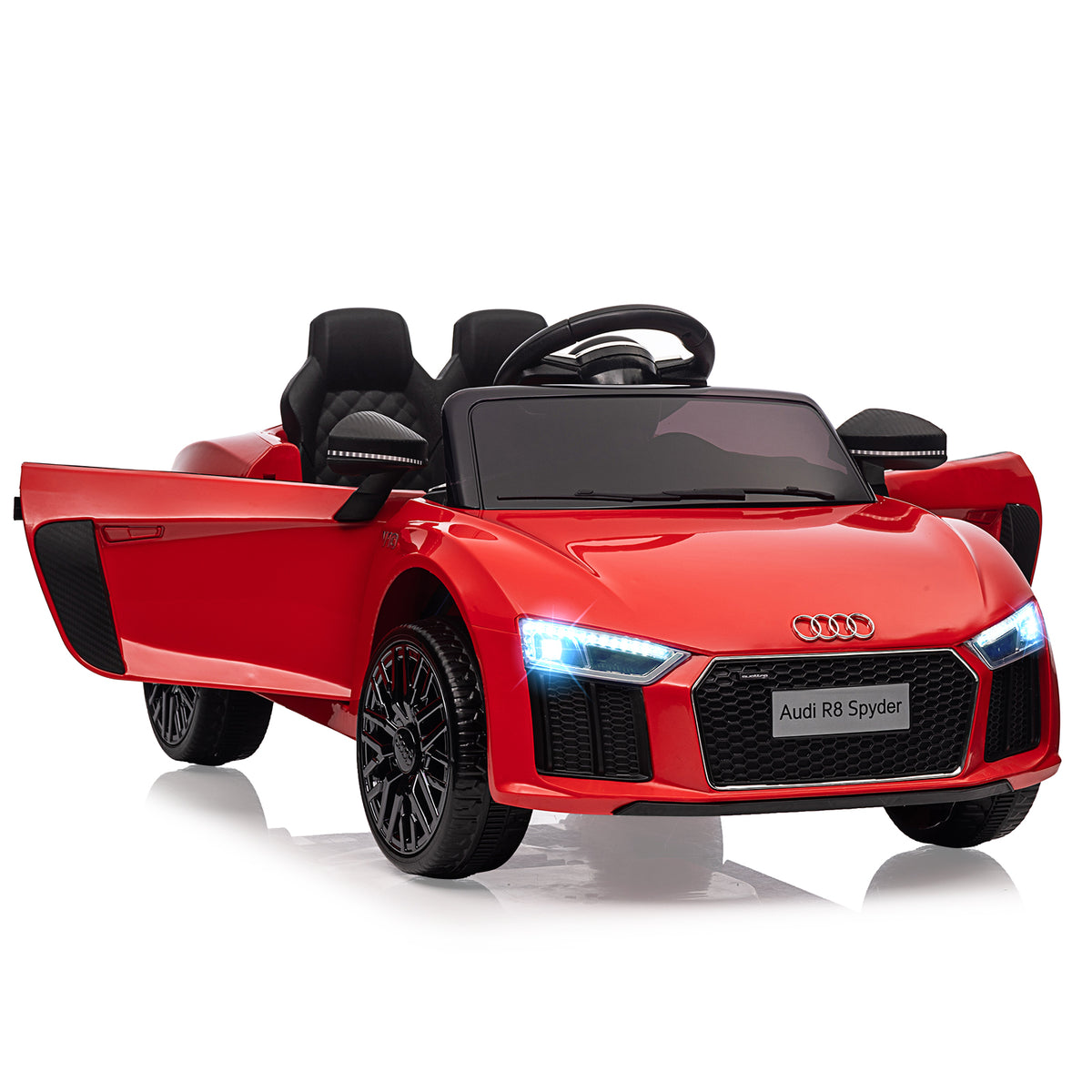 Garvee Kinder Elektroauto Audi Raggio8 12 V Rot Polizei Design