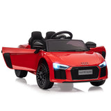 Garvee Rot 12V Kinder Elektroauto Audi R8 Modell Polizei mit Fernbedienung LED Musik für Kinder 3-8 Jahre - Verrotten
