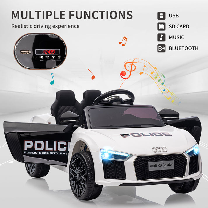 GARVEE Audi Kinderauto mit Multimedia-Funktionen Bluetooth, USB und SD-Karte