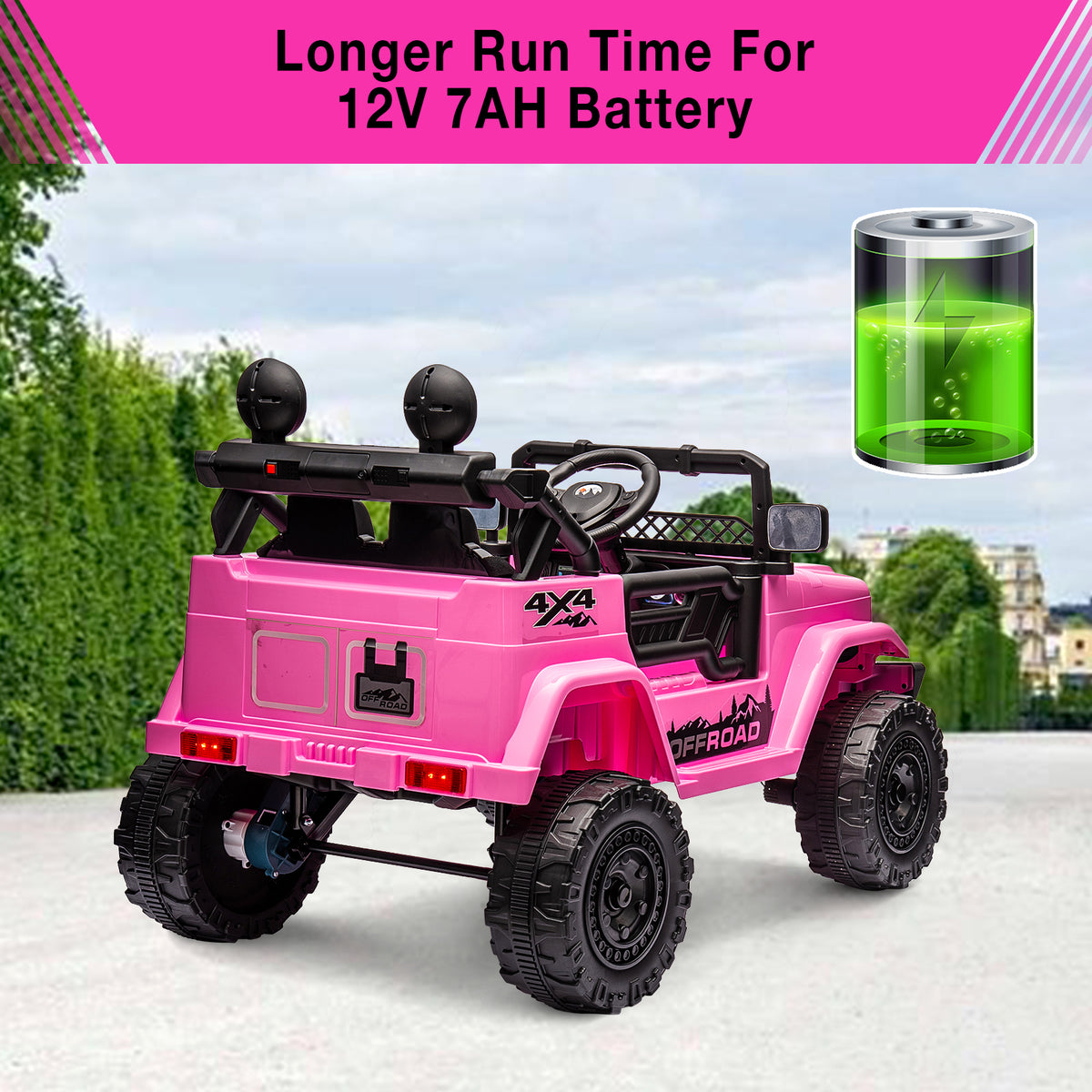 Garvee rosa Kinder Elektroauto Geschenk für Kinder