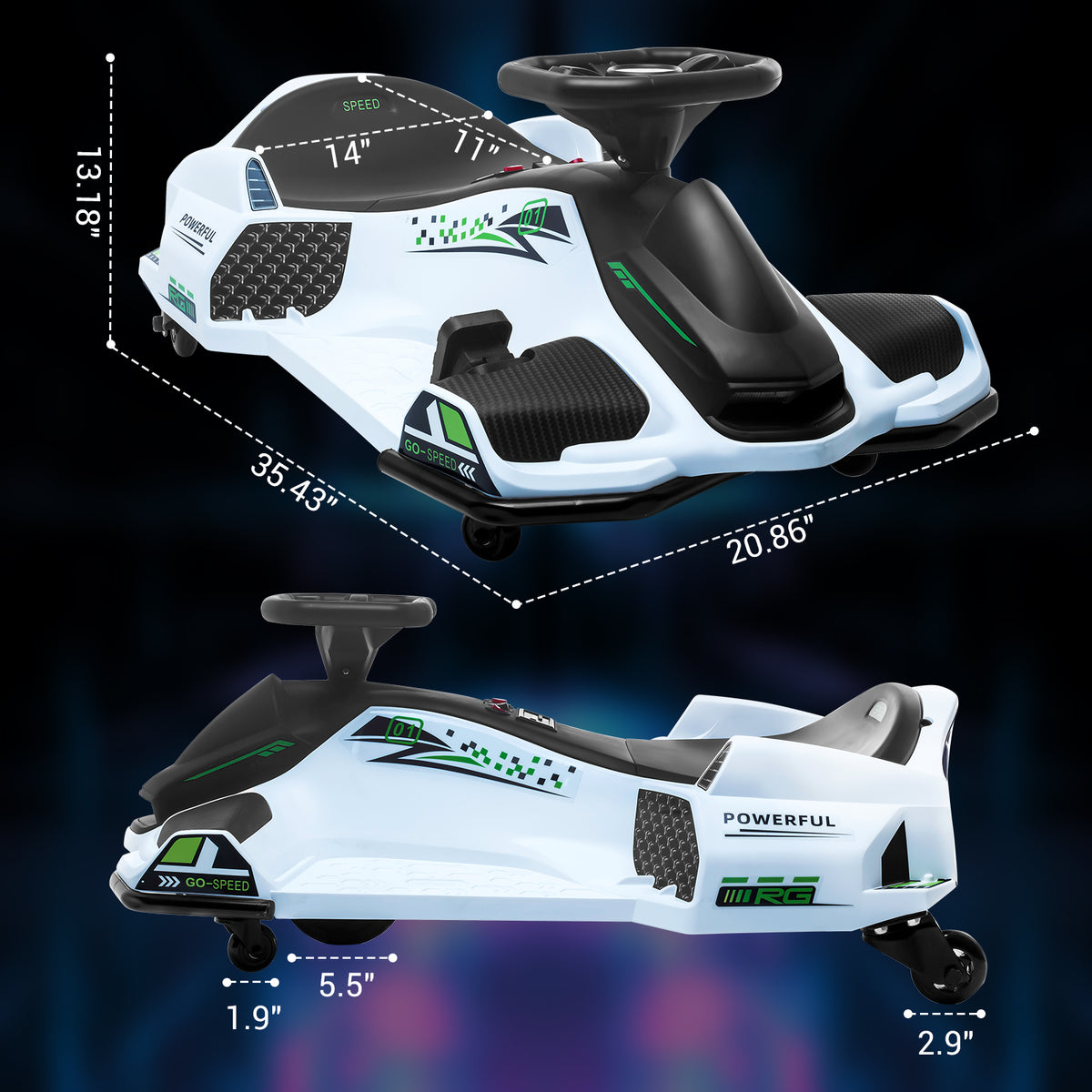 Elektro Drift Kart Geschenk für Kinder