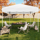 Garvee Pop Up Pavillon 3×3 m, 210D Oxford, Stahlrahmen, Für Camping & Events - Weiß