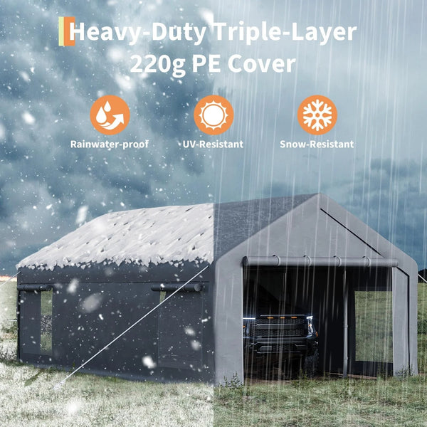 Dreilagige 220g/m² PE Plane wasserdicht, UV- und schneebeständig für jedes Wetter
