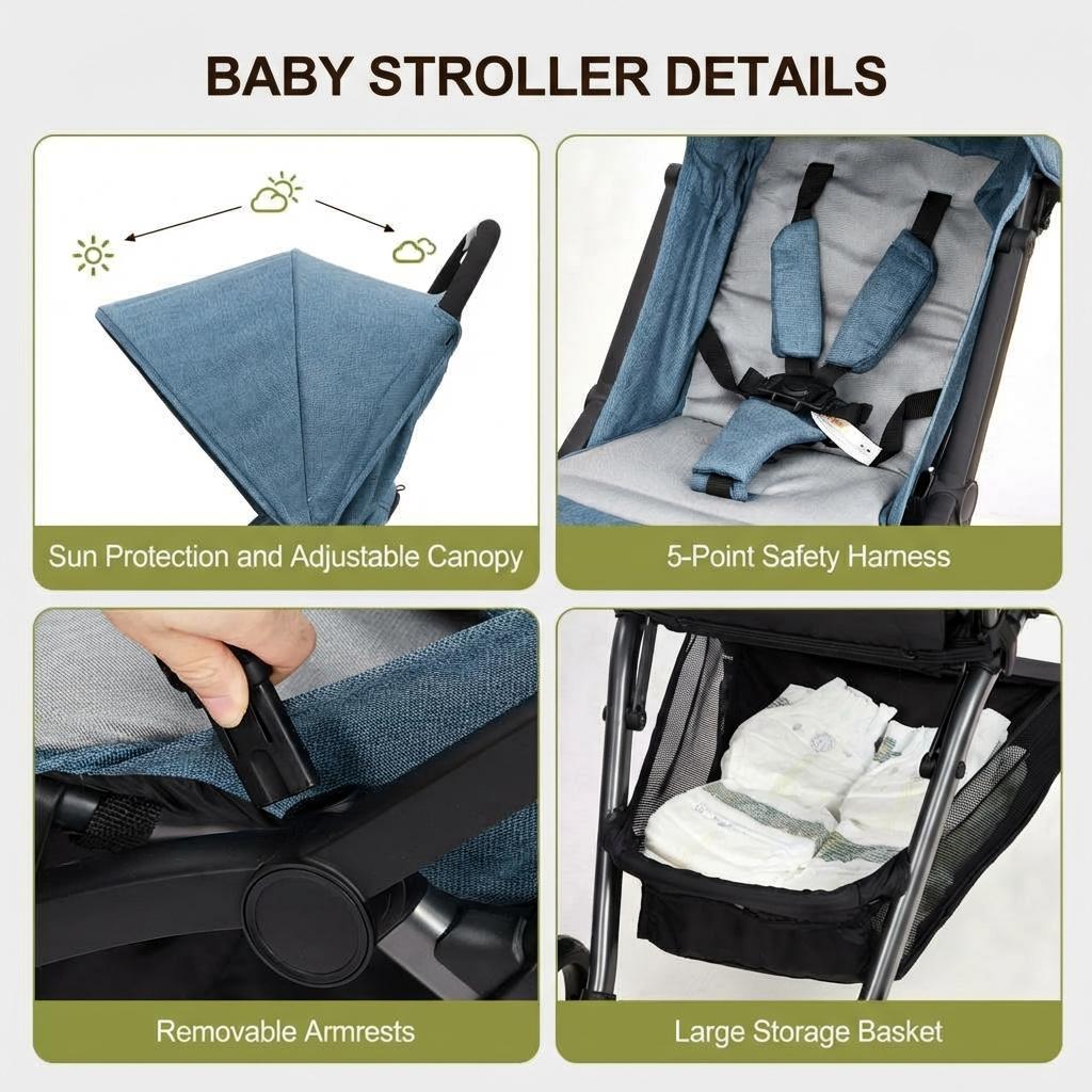 Komfortabler Baby Kinderwagen