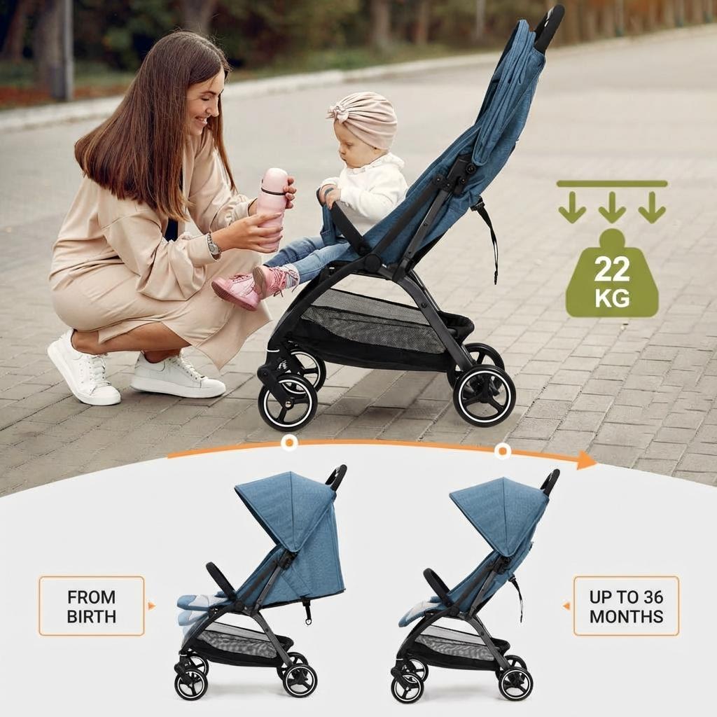 Kinderwagen mit wendbarem Sitz