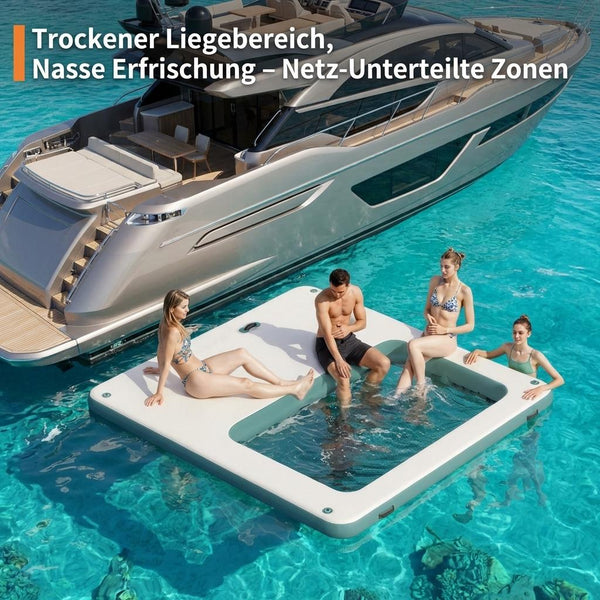 Aufblasbare Plattform für Pool und See