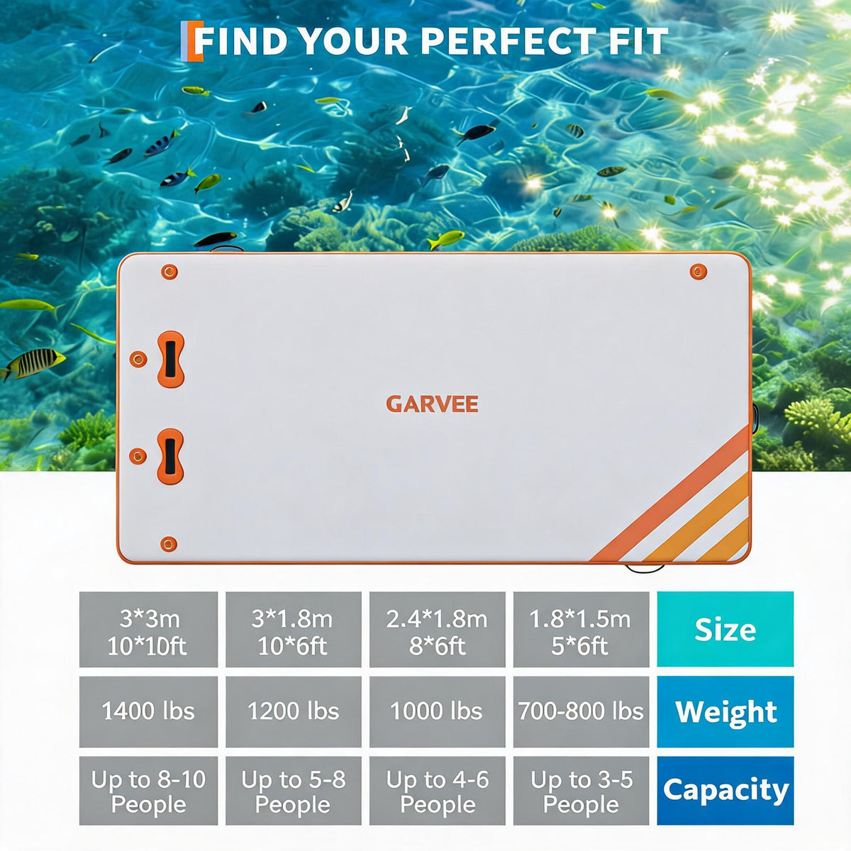 Schwimmende Plattform Zubehör Set