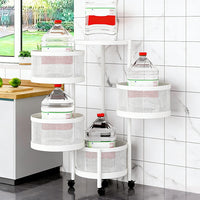 Garvee 4-Ebenen-Rollwagen Weiß 30x30x75 cm Transportwagen für Einzelhandel Büro Werkstatt