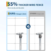 Garvee Rinderzaun 15GA Verzinkt, 1,2×100 m, Korrosionsbeständig für Vieh & Haustiere