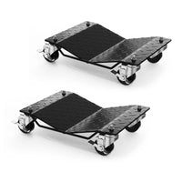 Garvee Auto-Rad Dolly Set 2 Stück – V-förmige Plattform, 1500 lbs pro Dolly, Schwarz