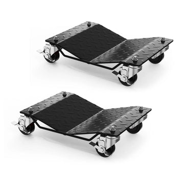 Garvee Auto-Rad Dolly Set 2 Stück – V-förmige Plattform, 1500 lbs pro Dolly, Schwarz