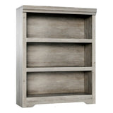 GARVEE Bücherregal mit Türen, 3 Ebenen, 60 cm breit, MDF, verstellbare Ablagen, Grau – für Wohnzimmer & Schlafzimmer - Grau