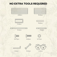 Garvee Galvanisiertes Hochbeet 180 × 90 × 60 cm – Rostfrei, Langlebig, Metall Pflanzkasten für Garten, Beige