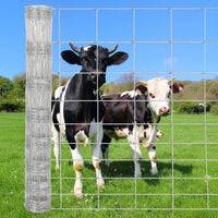 Garvee Cattle Farm Fence Galvanized Wire 14GA Heavy Zinc Coating Durable Twisted Weave Gradient Mesh 5x328ft