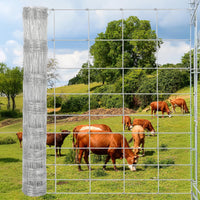 Garvee Cattle Farm Fence Galvanized Wire 14GA Heavy Zinc Coating Durable Twisted Weave Gradient Mesh 5x328ft