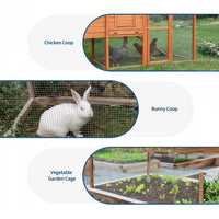 Garvee Drahtgeflecht 1,2×15 m, 1,27 cm Maschen, 19GA Verzinkt, Rostfrei für Garten & Geflügel