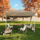 Garvee Pop Up Pavillon 3×3 m, 210D Oxford, Stahlrahmen, Für Camping & Events - Khaki