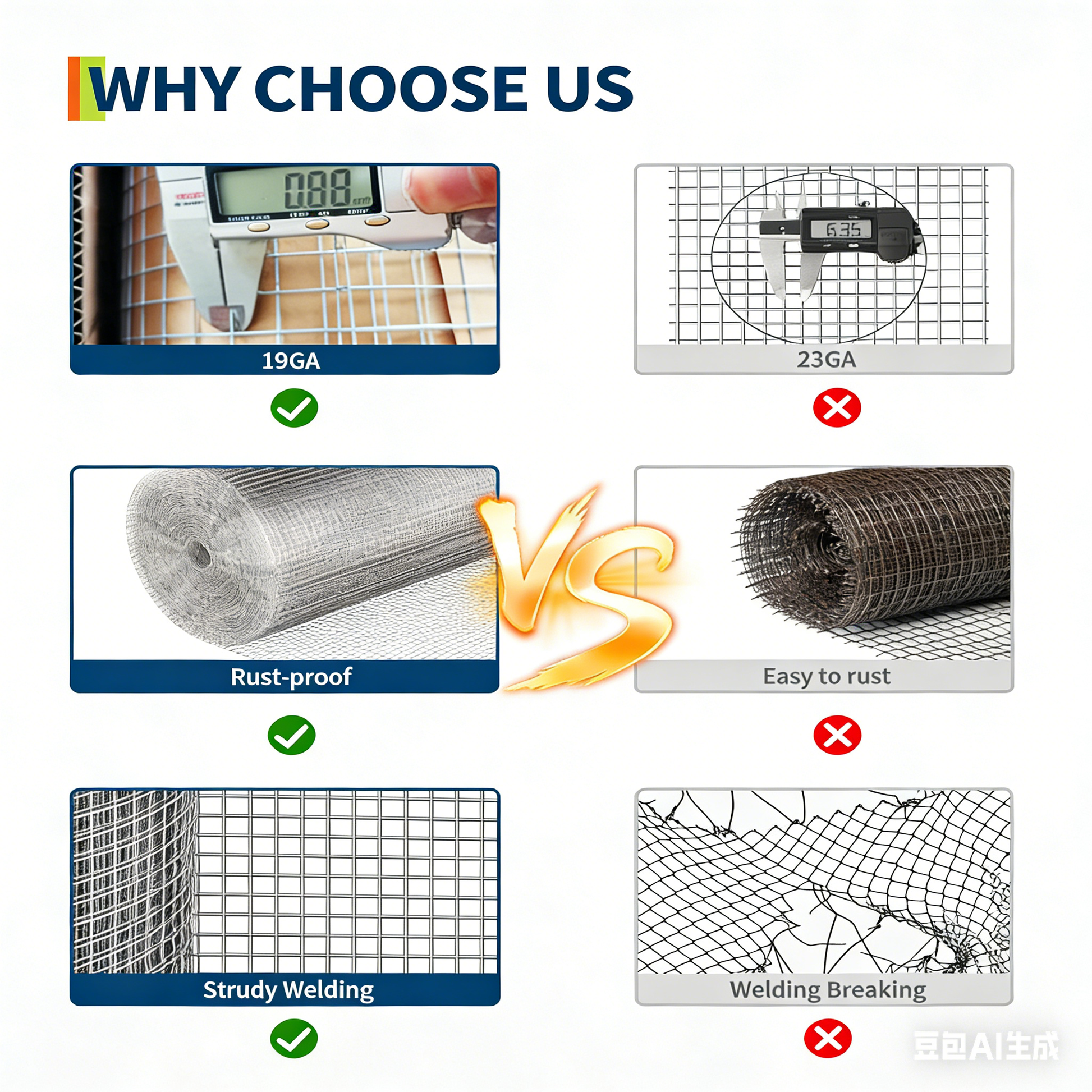 Garvee Drahtgeflecht 1,2×15 m, 1,27 cm Maschen, 19GA Verzinkt, Rostfrei für Garten & Geflügel