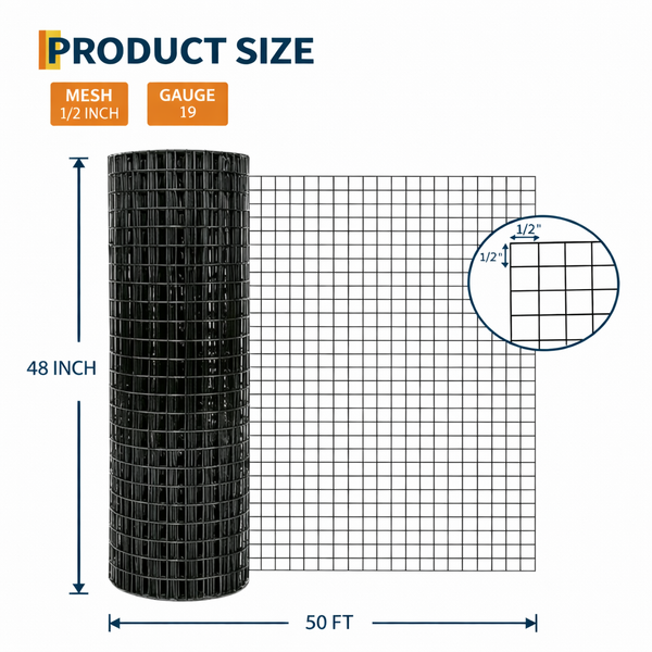 Produktgröße 1,27 cm Maschenweite
