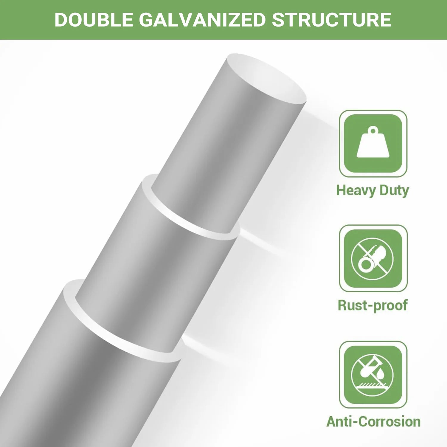 Garvee Rinderzaun 15GA Verzinkt, 1,2×100 m, Korrosionsbeständig für Vieh & Haustiere