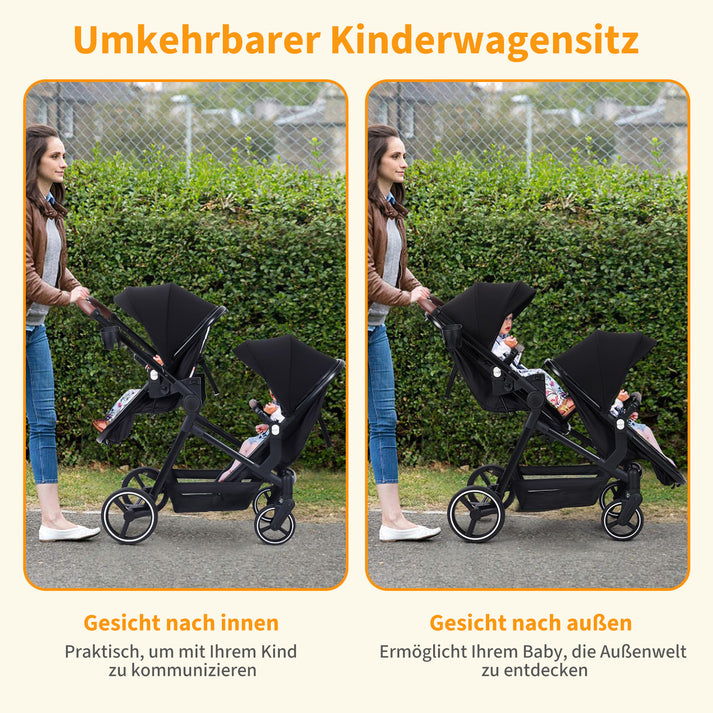 Verstellbare und umkehrbare Sitze