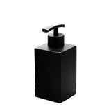 Garvee Matte Schwarze Seifenspender Edelstahl 304 Quadratisch 12oz Für Küche & Bad Rutschfest Nachfüllbar - Schwarz