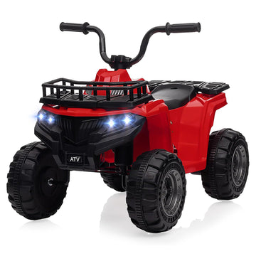 Garvee Elektro Quad 12V Für Kinder Ab 2-5 Jahren, Elektrisches ATV-Spielzeugauto Mit LED-Lichtern, Musik, Stoßfestem Design, Robustes Outdoor-Spielzeug, Sicherer Geschwindigkeitskontrolle, 12V Batterie