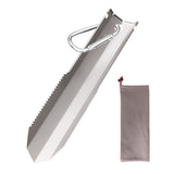 Garvee Titan Schaufel Ultraleicht Klappspaten Für Camping, Strand, Garten, Outdoor, Mini, Titanium, Mit Tragetasche