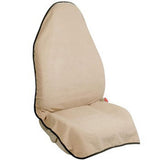 Garvee Wasserfeste Auto-Sitzbezug Universal Beige Aus Robustem PVC Für Die Meisten Autos Kratzfest Ideal Für Familienfahrten