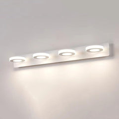 GARVEE 12W, 6000K LED Spiegelleuchte Badezimmer 60cm, 4-Flammige Waschtischleuchte, Weiß