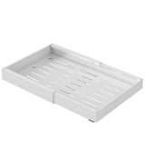 Garvee Ausziehbare Schublade Teleskopschublade Küche Schrank Organizer, 42 cm x 32 cm x 7.5 cm, Schwarz, Platzsparend & Vielseitig - Grau