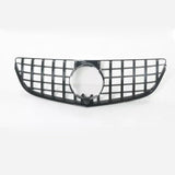 Garvee Vordere Mittelgrill Sportlich Glänzend ABS Robust Doppelte Leiste für Mercedes E-Klasse W207 2013-2017 GT Stil Schwarz